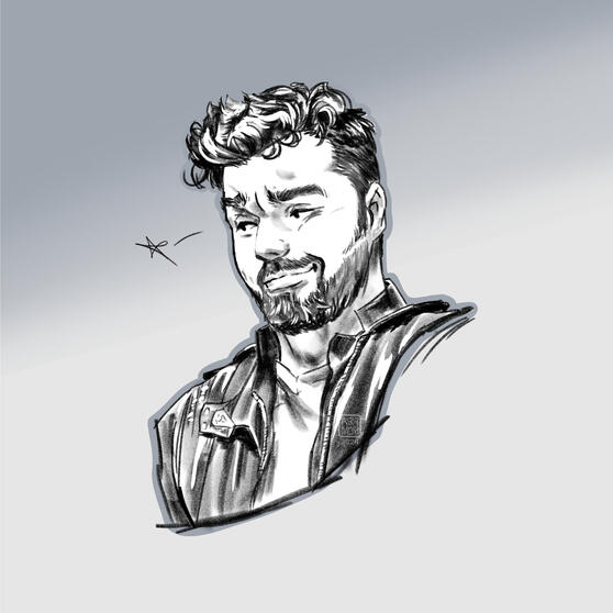 Character Bust, line art